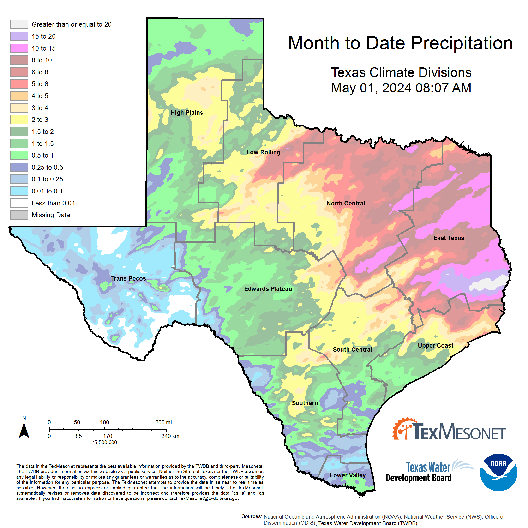 Month To Date Precip Image